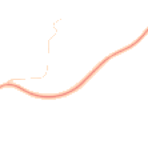 Daytime road noise heatmap for NG12 2LU