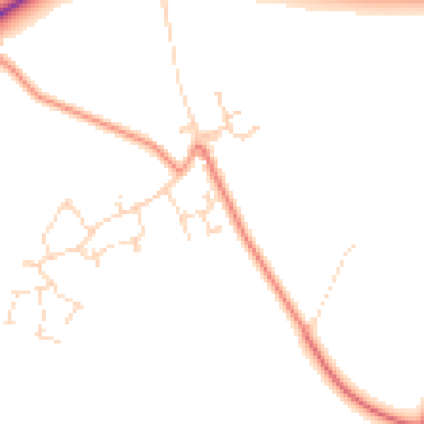 Daytime road noise heatmap for NG12 2NF