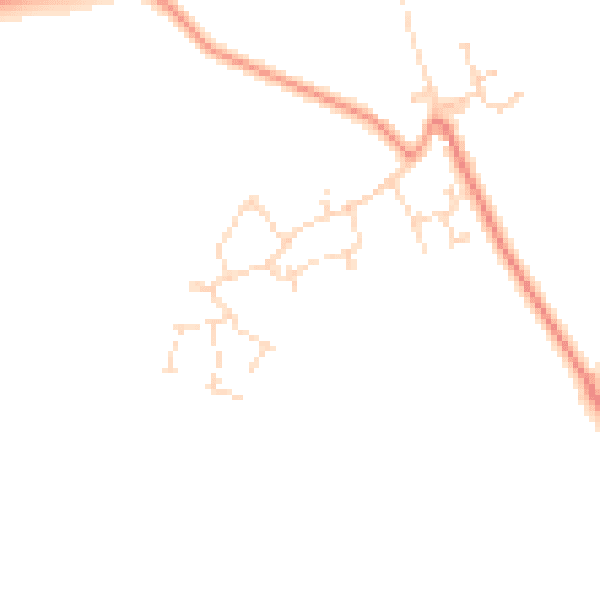 Daytime road noise heatmap for NG12 2NT