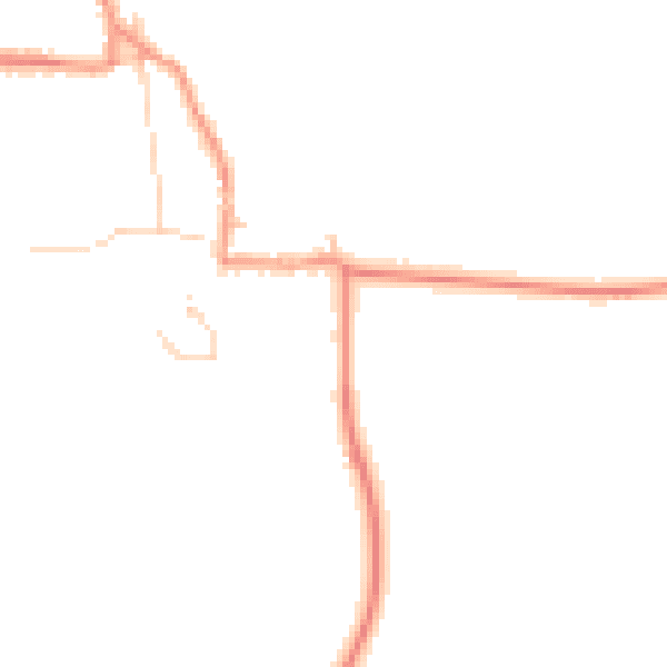 Daytime road noise heatmap for NG12 3AL