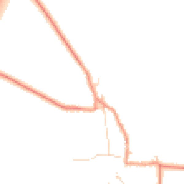Daytime road noise heatmap for NG12 3AR
