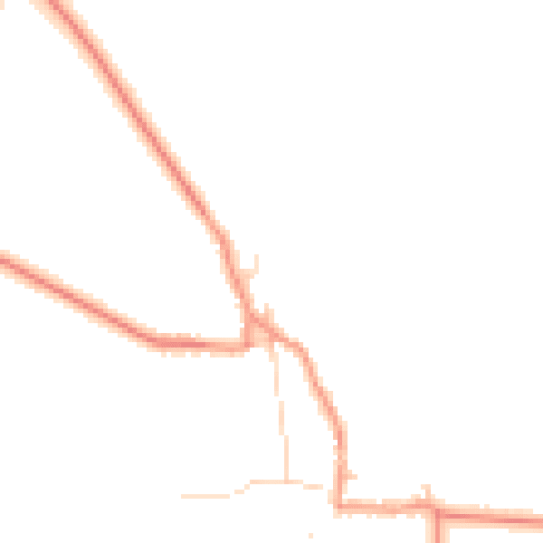 Daytime road noise heatmap for NG12 3AW