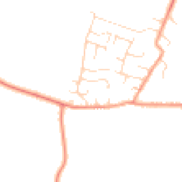 Daytime road noise heatmap for NG12 3AZ