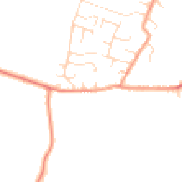 Daytime road noise heatmap for NG12 3BP
