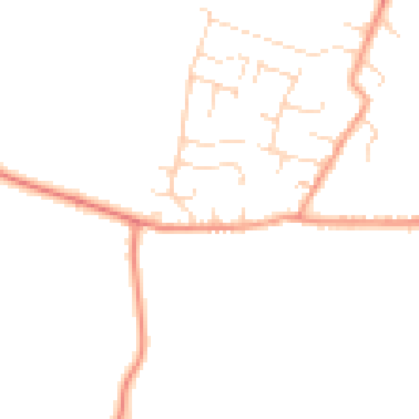 Daytime road noise heatmap for NG12 3BS