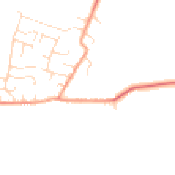 Daytime road noise heatmap for NG12 3BX