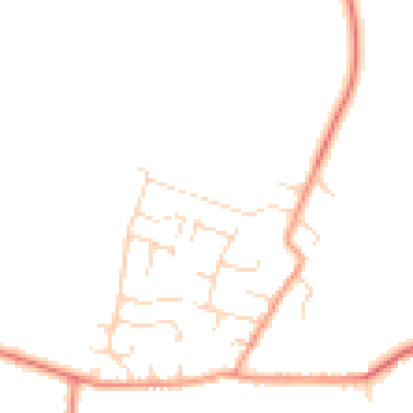 Daytime road noise heatmap for NG12 3DE