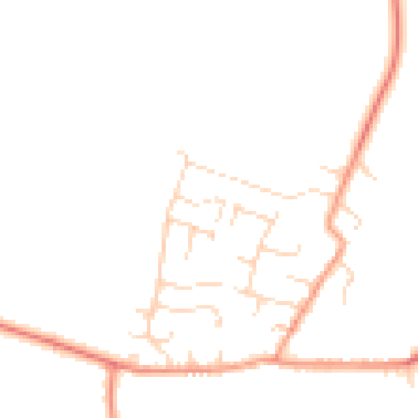 Daytime road noise heatmap for NG12 3DG