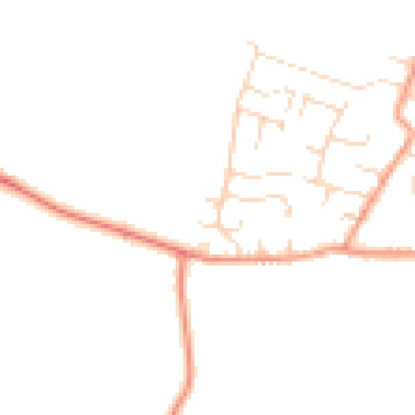 Daytime road noise heatmap for NG12 3DQ