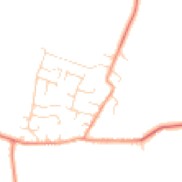 Daytime road noise heatmap for NG12 3DT