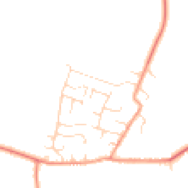 Daytime road noise heatmap for NG12 3DZ