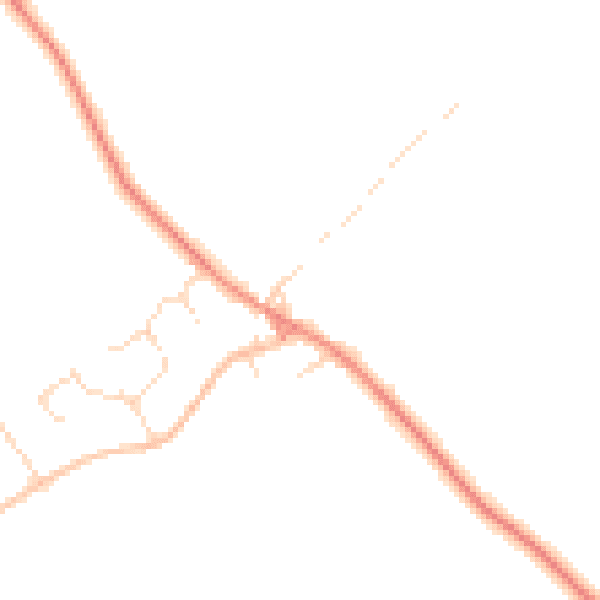 Daytime road noise heatmap for NG12 3EG
