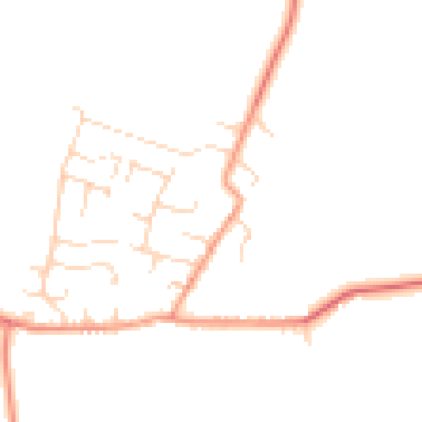 Daytime road noise heatmap for NG12 3EY