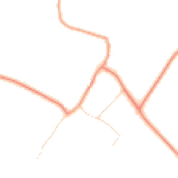 Daytime road noise heatmap for NG12 3FE