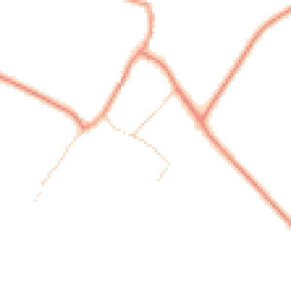 Daytime road noise heatmap for NG12 3FF