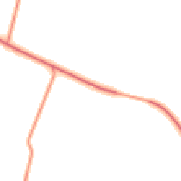 Daytime road noise heatmap for NG12 3FT