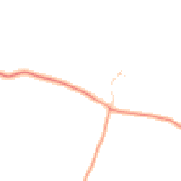 Daytime road noise heatmap for NG12 3GE