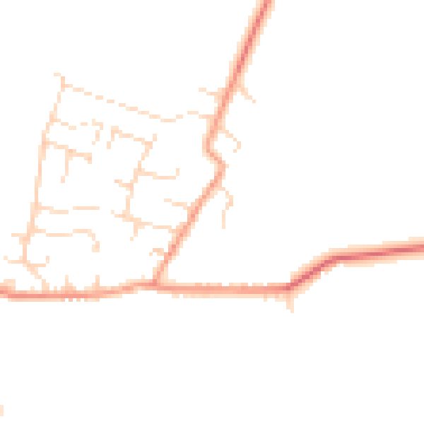 Daytime road noise heatmap for NG12 3GL