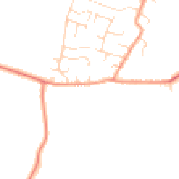 Daytime road noise heatmap for NG12 3GN