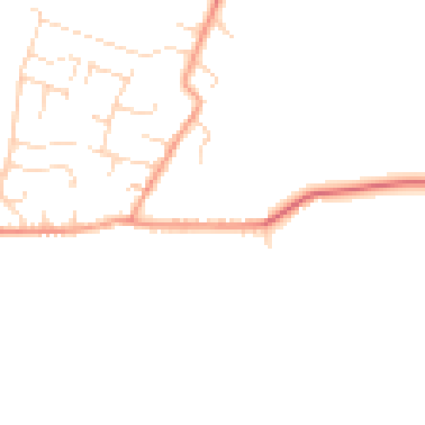 Daytime road noise heatmap for NG12 3GR