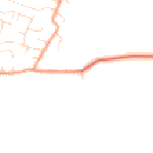 Daytime road noise heatmap for NG12 3GS