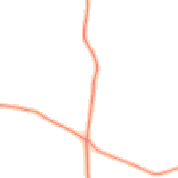Daytime road noise heatmap for NG12 3GT