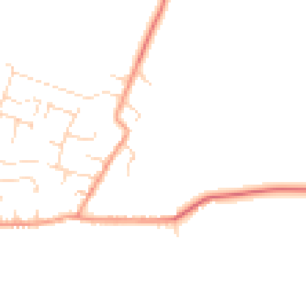 Daytime road noise heatmap for NG12 3GY