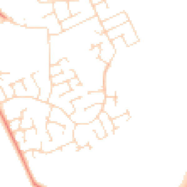 Daytime road noise heatmap for NG12 3NP