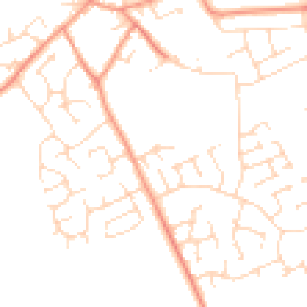 Daytime road noise heatmap for NG12 3PR