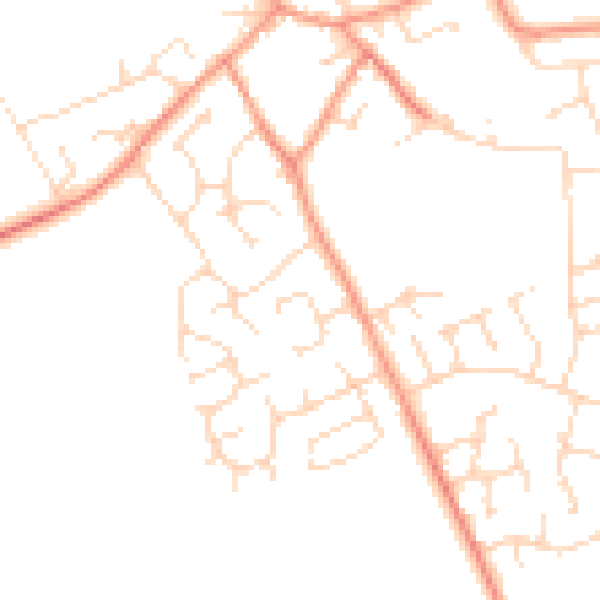 Daytime road noise heatmap for NG12 3PX