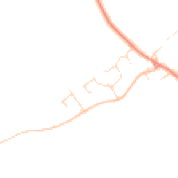 Daytime road noise heatmap for NG12 3RD