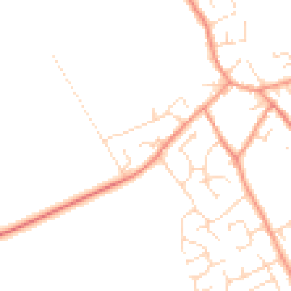 Daytime road noise heatmap for NG12 3RG