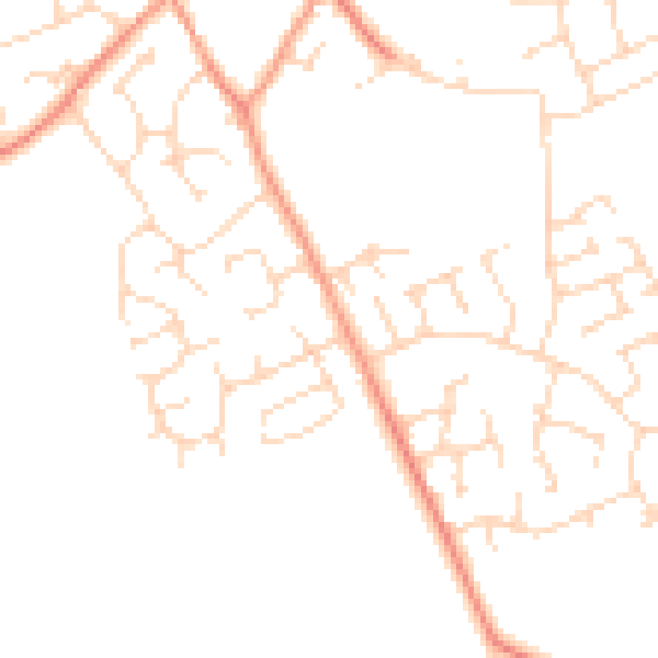 Daytime road noise heatmap for NG12 3RH