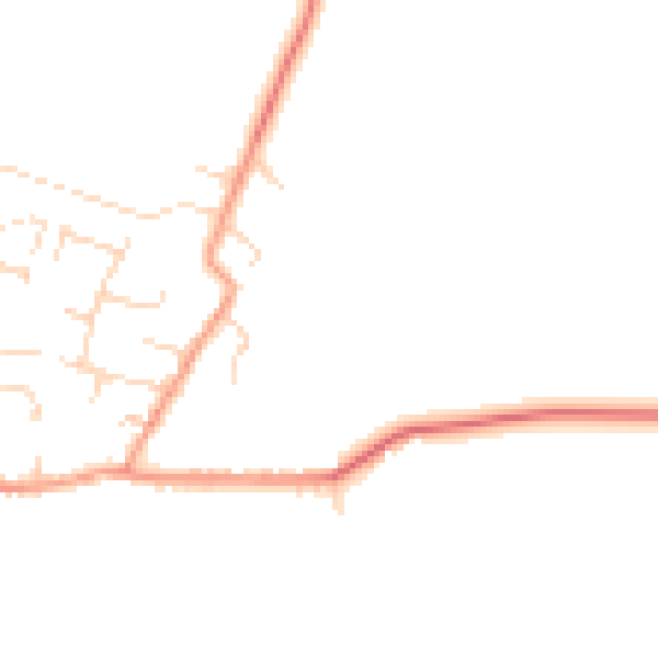 Daytime road noise heatmap for NG12 3RJ