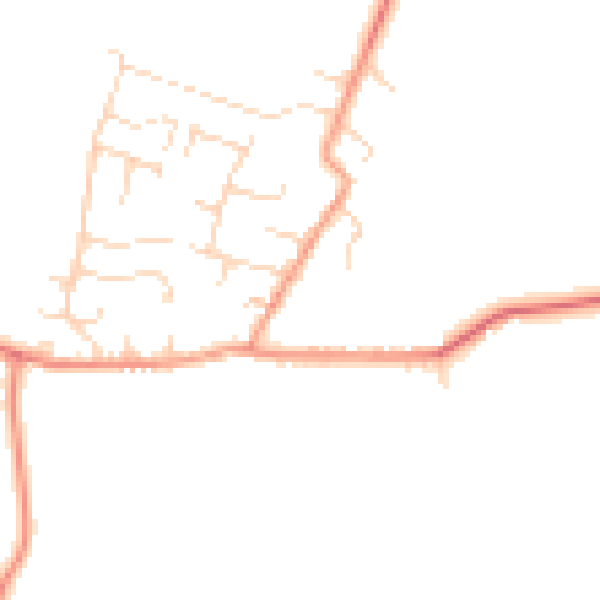 Daytime road noise heatmap for NG12 3SD