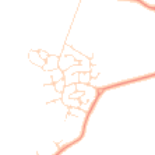 Daytime road noise heatmap for NG12 3SR
