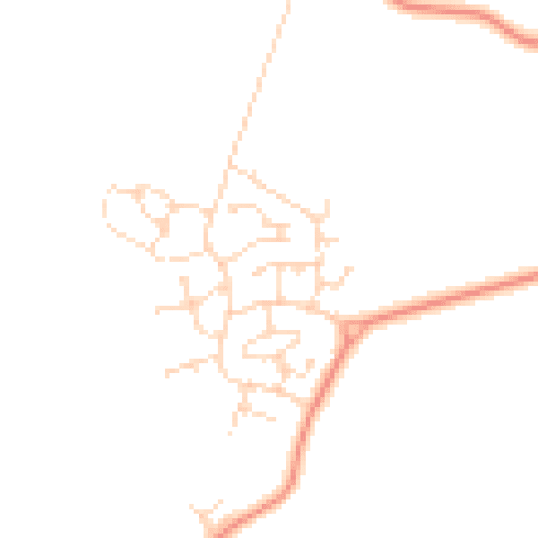 Daytime road noise heatmap for NG12 3SS