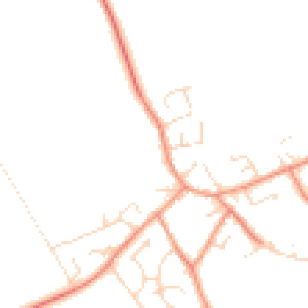 Daytime road noise heatmap for NG12 3TS