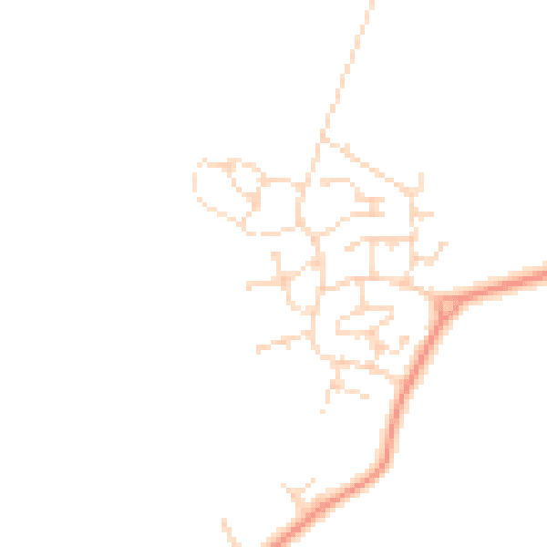 Daytime road noise heatmap for NG12 3TZ