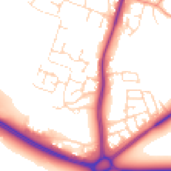 Daytime road noise heatmap for NG12 4HT