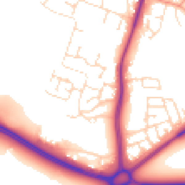 Daytime road noise heatmap for NG12 4HW
