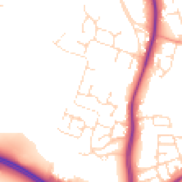 Daytime road noise heatmap for NG12 4JG