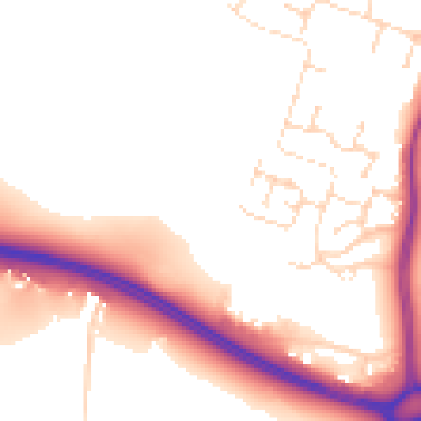 Daytime road noise heatmap for NG12 4LA