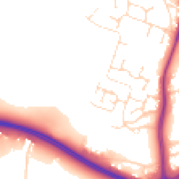 Daytime road noise heatmap for NG12 4LB