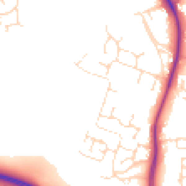 Daytime road noise heatmap for NG12 4LF