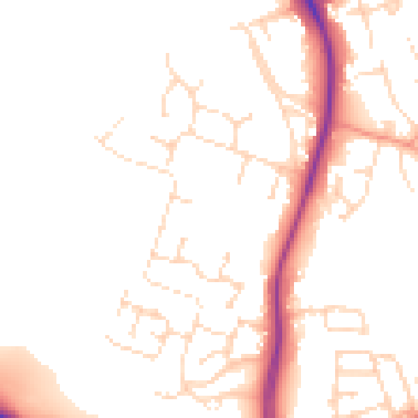 Daytime road noise heatmap for NG12 4LG