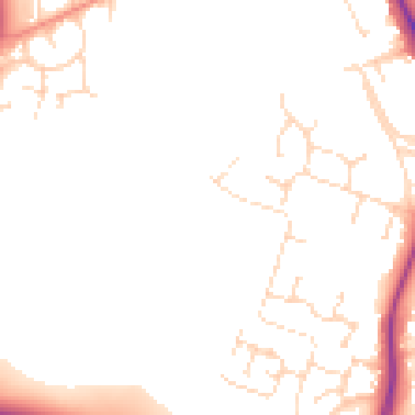 Daytime road noise heatmap for NG12 4LT