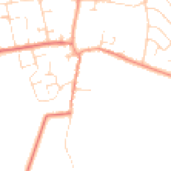 Daytime road noise heatmap for NG12 5AB