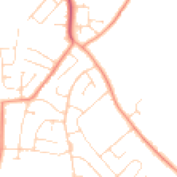 Daytime road noise heatmap for NG12 5GB