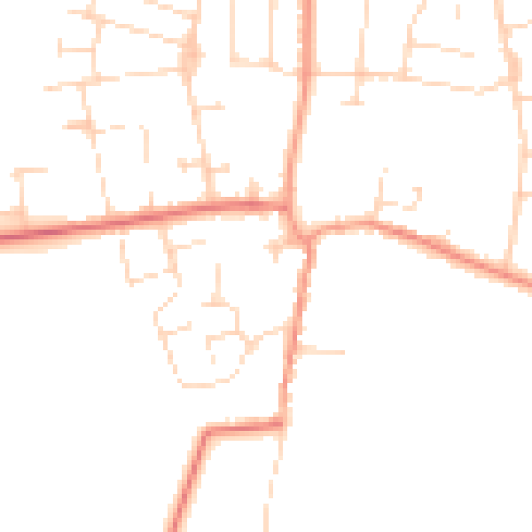 Daytime road noise heatmap for NG12 5GH